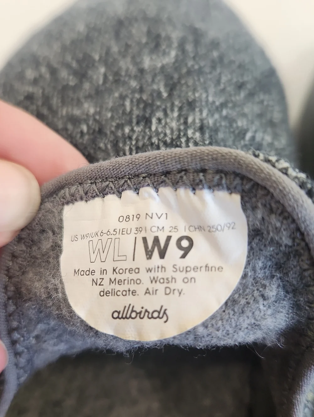 Allbirds Gray Wool Loafers Slippers Flats. Size 9